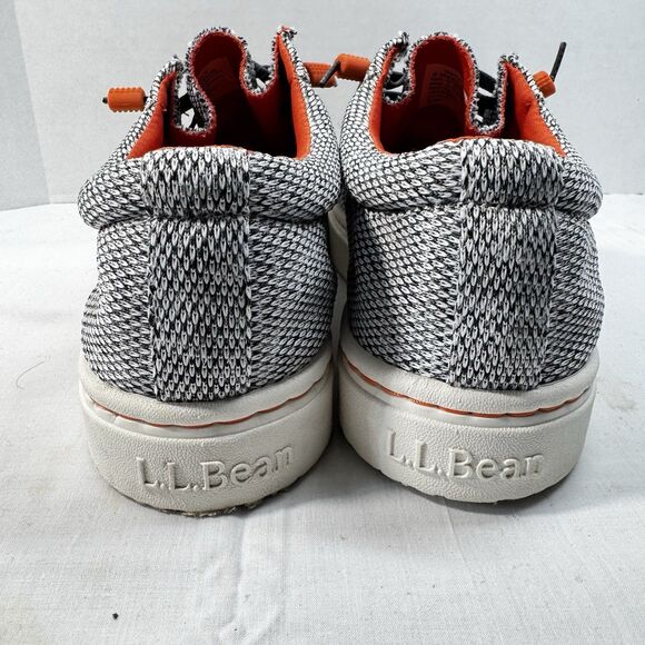 LL Bean Men's Higgins Beach 4-Eye Slip-On Shoes Size 8 Medium Gray Comfort Beach - Picture 7 of 13